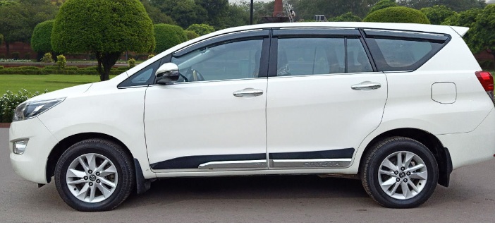 Toyota Innova Crysta available for hire at Dboss Travels