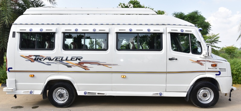 Tempo Traveller available for hire at Dboss Travels